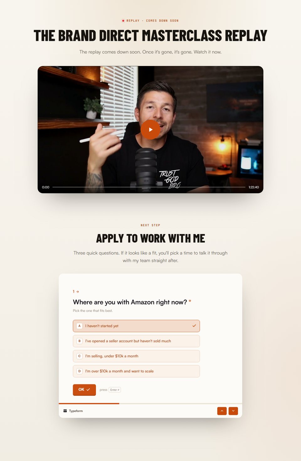 Replay + application preview