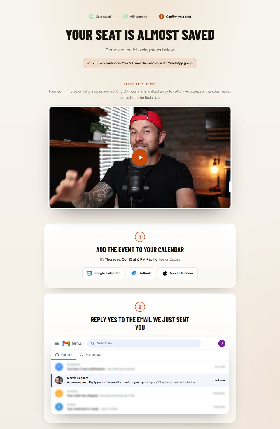 Thank-you page preview